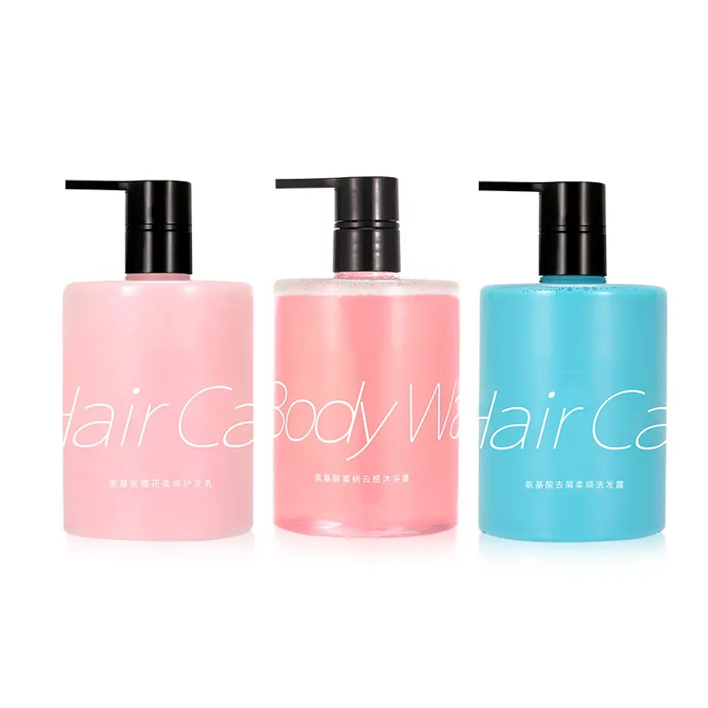 300ml 350ml 450ml 16oz Luxury Soft Rubber Touch Squeeze Bottles for Hand Wash Body Lotion and Body Wash Shampoo Soap Shower Gel