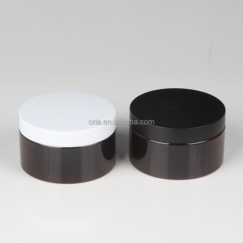 Matte Frosted Plastic Cream Jar 100ml 120ml 150ml 200ml Customized Wide Mouth Lotion Jar Men's Pomade Packaging with Metal lid