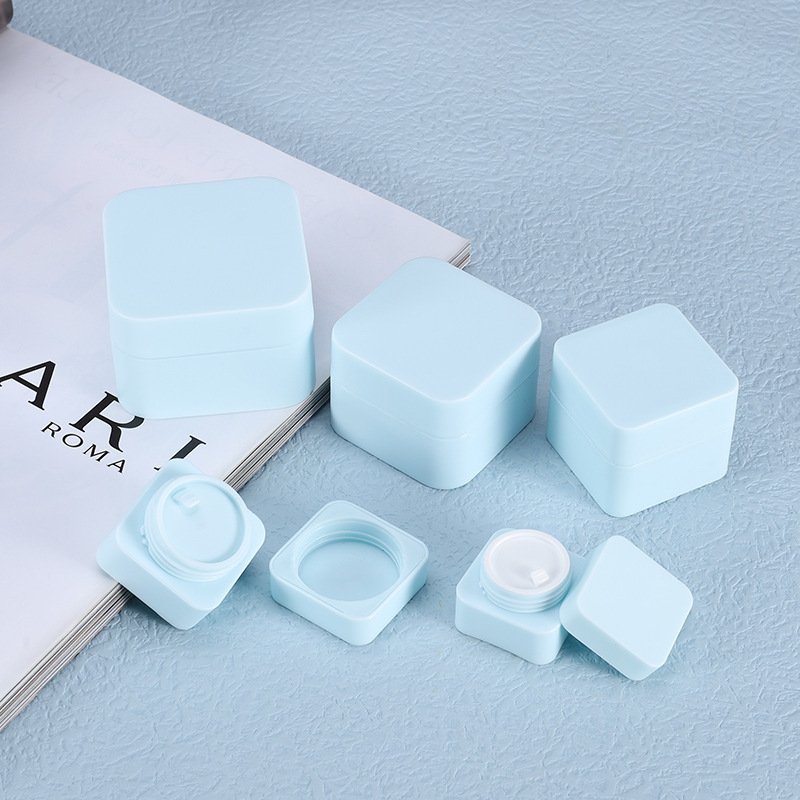 plastic jar for nail gel nail glue 5g 10g 20g 30g 50g PP jar Square plastic Jars with lids for cosmetics face cream serum