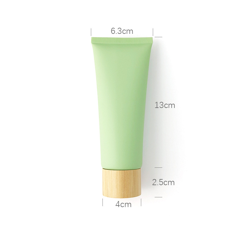 100g Empty Matte Plastic Tube Facial Cleanser Squeeze Tube  hand cream green tube Cosmetic packaging