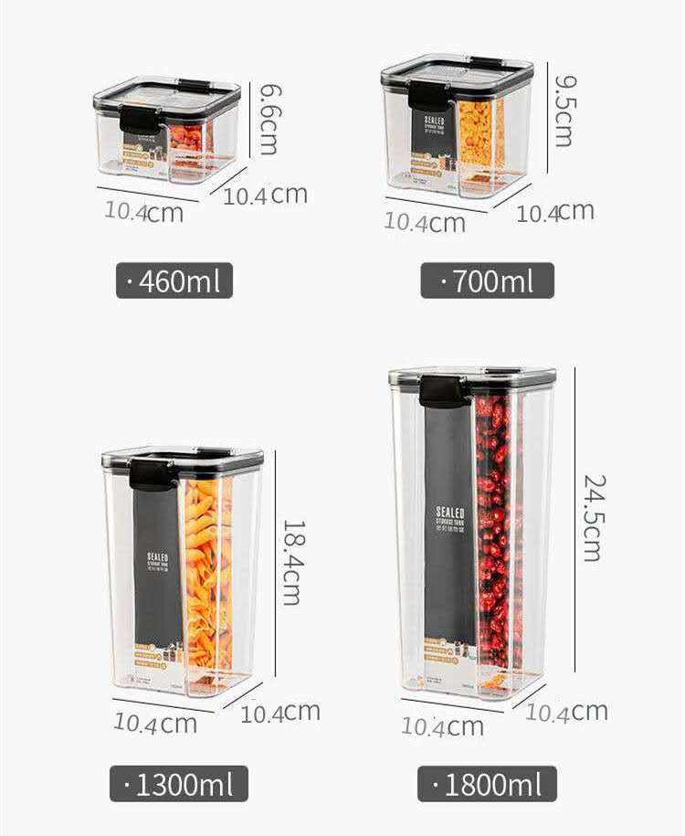 Kitchen organizer and storage container food box rangement cuisine pojemniki kuchenne boite alimentaire conservation plastic jar