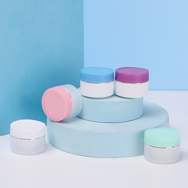 Color 15g 20g Face Cream Jar Refillable Empty Plastic Serum Jars With Lids Double Wall Layer PP Jar