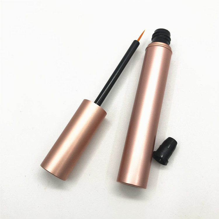 Matte Rose Pink 4ML Liquid Eyeliner Tube  Empty Aluminum Eyelash Growth Serum Bottle Mascara Container Mascara Tubes