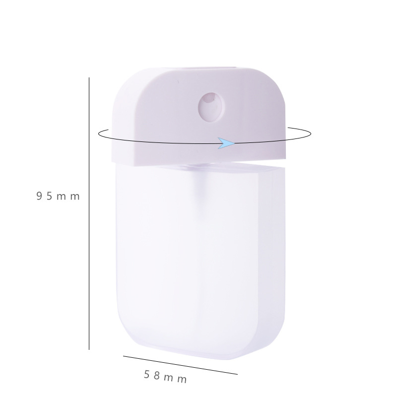 Creative 40ml 50ml Card Perfume Spray Bottle Refillable Fine Mist Plastic Fragrance Spray Bottles body spray perfume