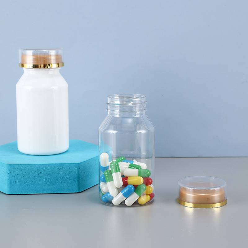 50ml 100ml 150ml 200ml Wholesale Plastic pill bottles pharmaceutical capsule PET PP bottle with seal medicine vitamin bottles