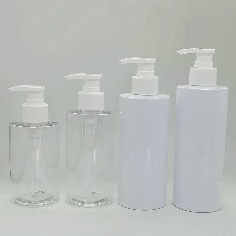 Wholesale Empty Bottles 150ml 200ml 250ml 300ml 350ml 500ml Round Cylinder Shampoo Lotions Shower Gel Body Wash Cleanser Bottle