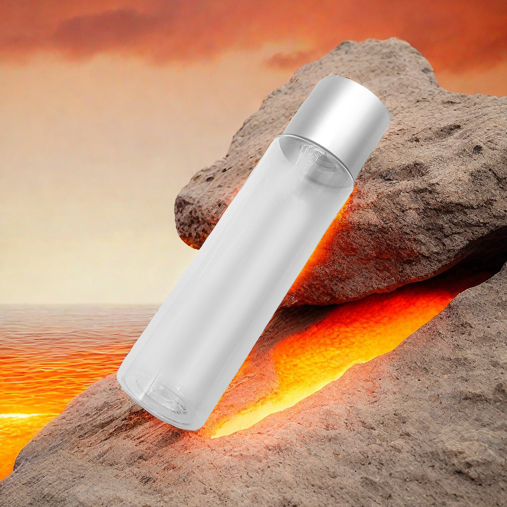 Luxury 250ml toner bottle 100ml 120ml toner lotion cream bottle packaging square round frosted toner bottle with Gold Silver Cap