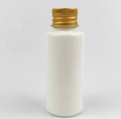 Factory supply round shape PE plastic bottle with aluminum screw cap small capacity liquid medicine plastic bottle