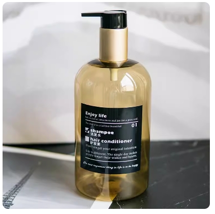 Luxury Cosmetic Packages Plastic Skincare Containers Set Pump Bottle Gold pump With Lotion Bottle Cosmetic Bottle