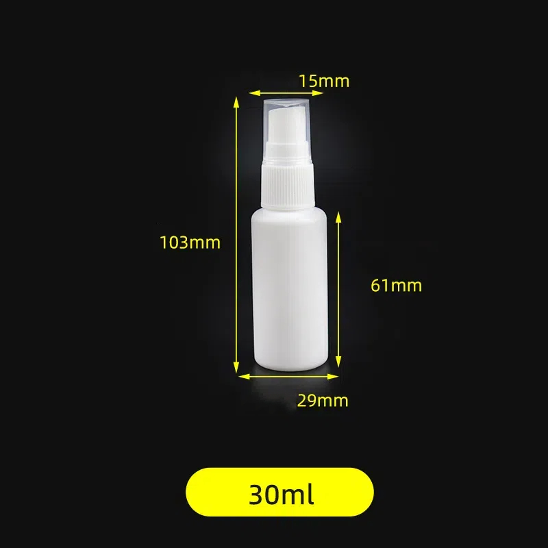 10ml 20ml 30ml 50ml 60ml 100ml White Plastic Fine Mist Spray Bottle Perfume Fragrance Liquid Dispenser Bottle Mouth Spray