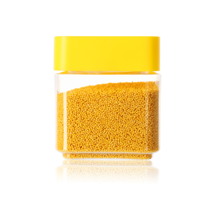 HOT SALE Free Sample 100g 150g 200g 250g Customize Clear Food Reserve PET Plastic Jar Round Square Can Snack Storage Container