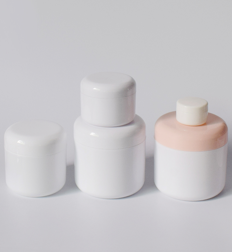 Custom Color White 15g 100g 300g 500g plastic bottle skin care Body Butter facial Cleanser masque Jar PP cream jar