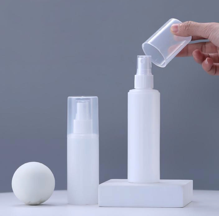 Plastic mist spray bottle full cover lid 60ml 80ml 100ml 120ml perfume oral mouth cleaning medical spray bottle cosmetic