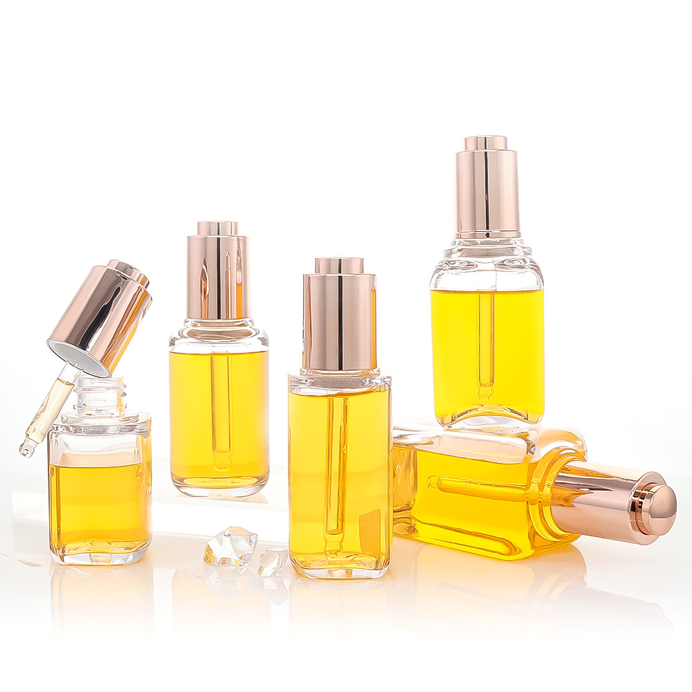 20ml 50ml PETG Hair Oil Skincare Cosmetics Bottle Luxury Frosted Matte Plastic Press Button Dropper Bottle 100ml 120ml