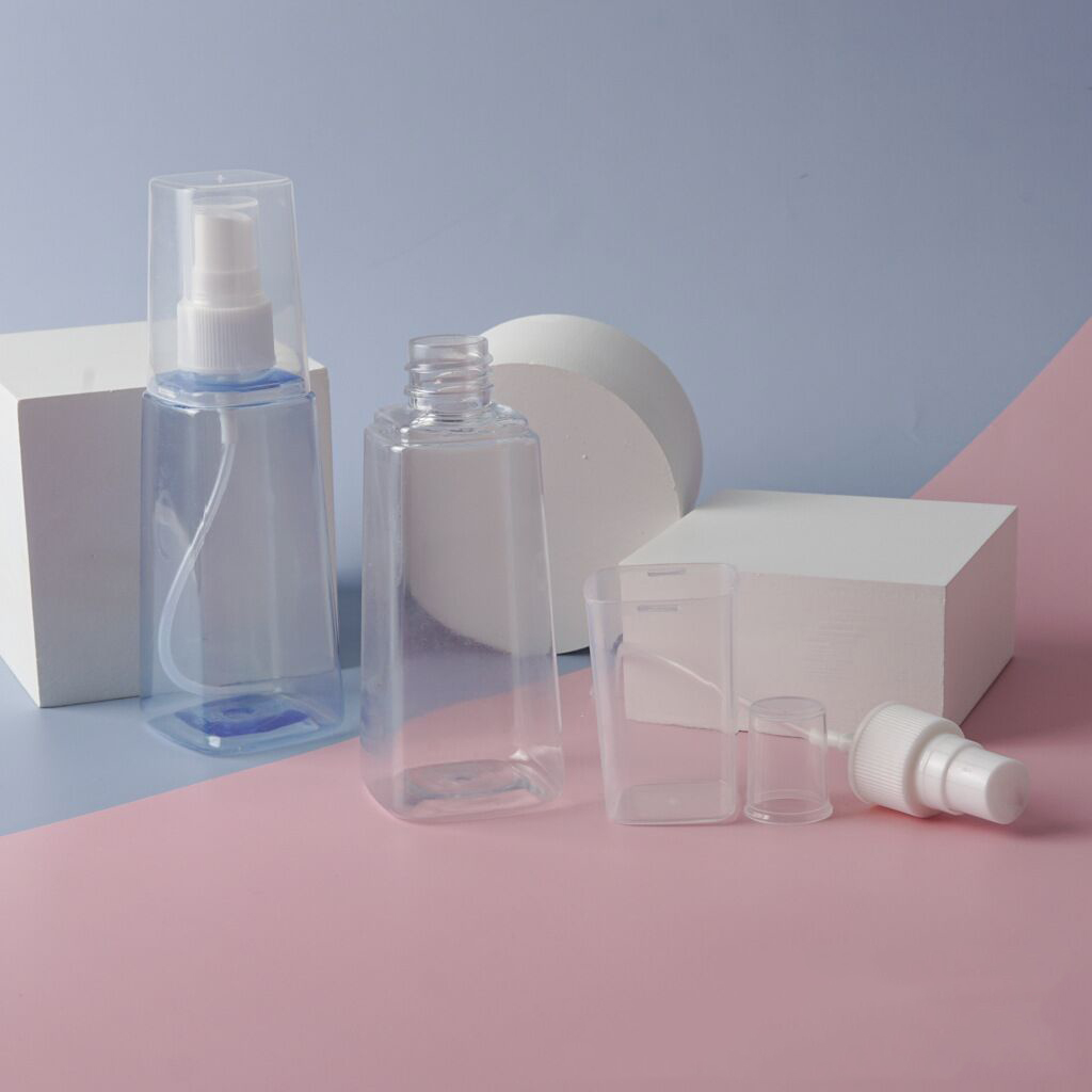 Mini Size 10ml 30ml 60ml Spray Bottle Customize Plastic Fine Mist Spray Bottle Cosmetic Makeup Packaging Press Clean Bottles