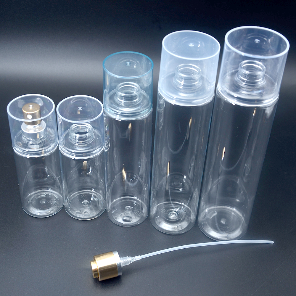 150ml 180ml 250ml Empty Plastic Spray Bottles For Essential Oils, Perfume Atomizer, Fine Mist Spray With Gold Sprayer