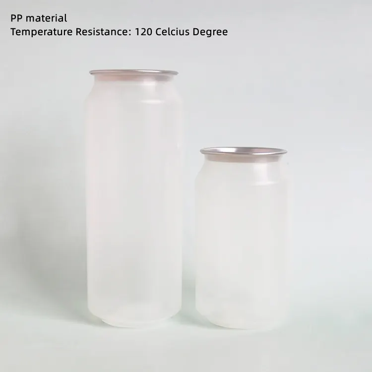 Wholesale 250ml 330ml 500ml PP Plastic PET Empty Round Bubble Boba Milk Tea Juice Coffee Beverage Bottles Cups Hot Fill Pop Cans