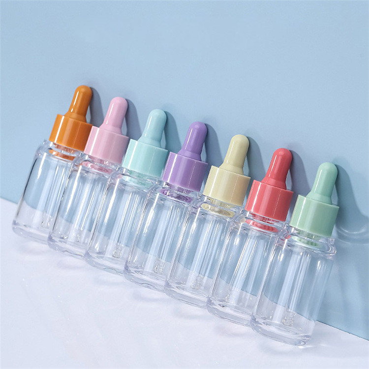 30ml 50ml 80ml 100ml 4oz Skincare eye serum Rubber dropper bottle matte cosmetic packaging essential oil plastic dropper bottle