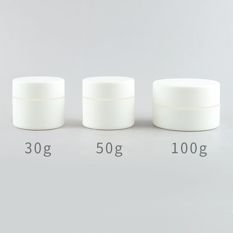 Custom Color 30ml 50ml 100ml round plastic cosmetic container jar double layer PP Jars with lid 30g 50g 100g with PE Gasket