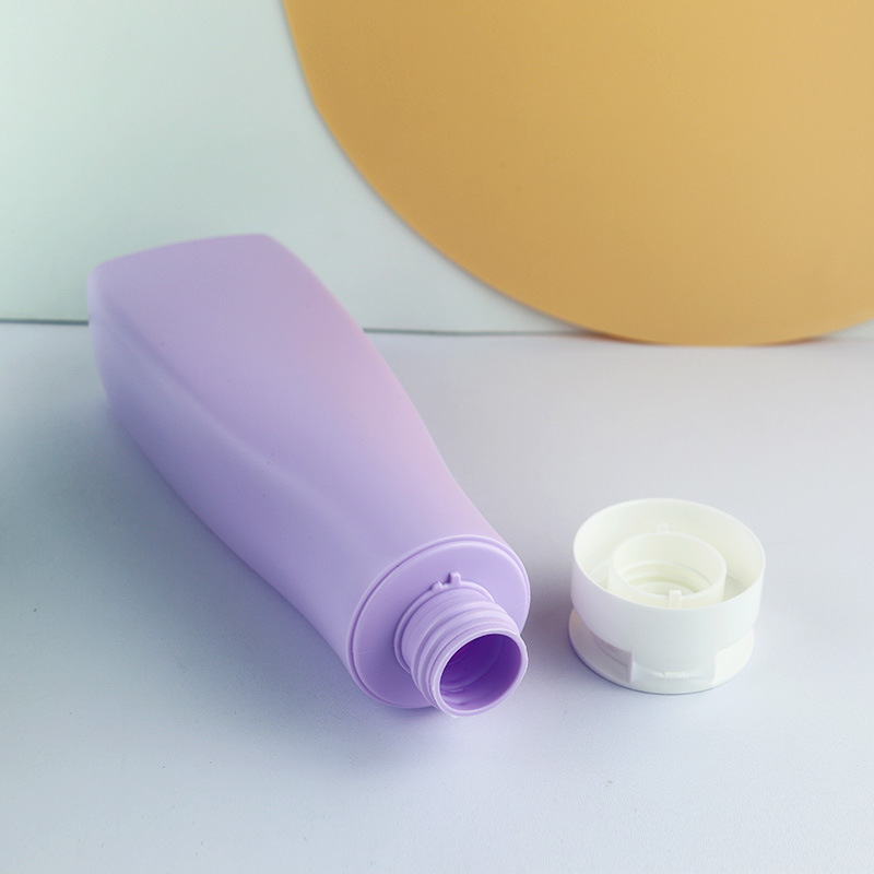 300ml 500ml PE Plastic Flat Square Shampoo Squeeze Bottle Set Flip Cap 10oz 16oz Conditioner Shower Gel Lotion Squeeze Bottle