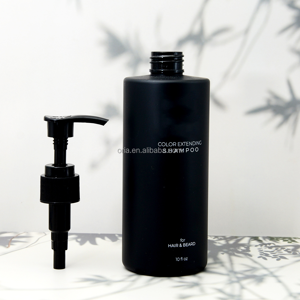 150ml 300ml 500ml Matte Black HDPE Square Empty Men Lush Shampoo and Conditioner Bottle Cosmetic Packaging Container Dispenser