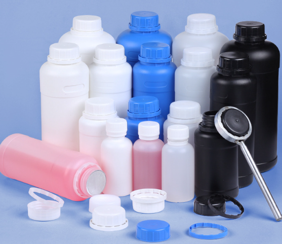 empty HDPE Plastic Round Bottle For Liquid Fertilizer Chemical Package for chemical agricultural pesticide storage