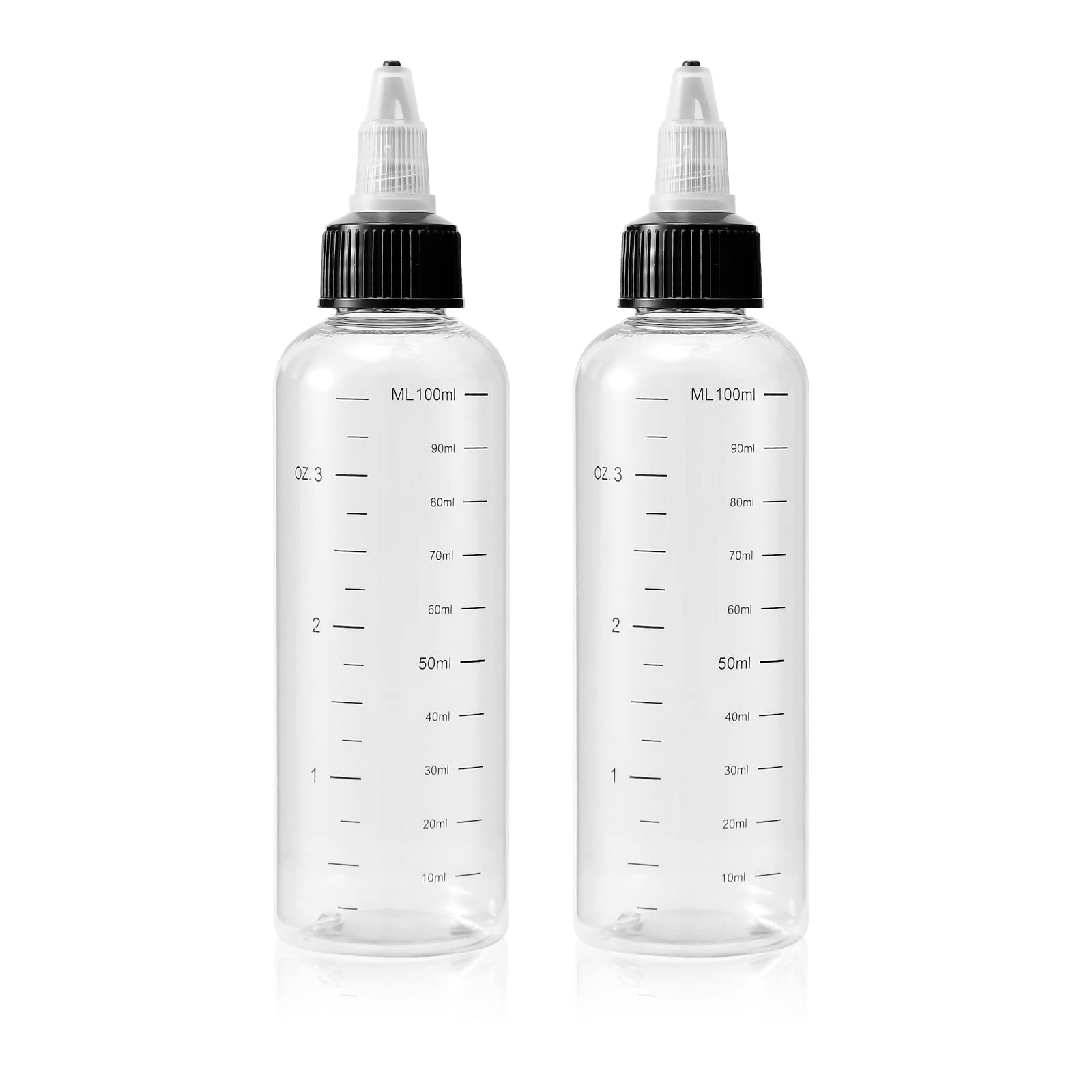 Hair Color Applicator Bottles Sauce Squeeze Applicator Bottles for Hair 16oz salad dressing Squeeze Bottle Twist Top Tip Cap