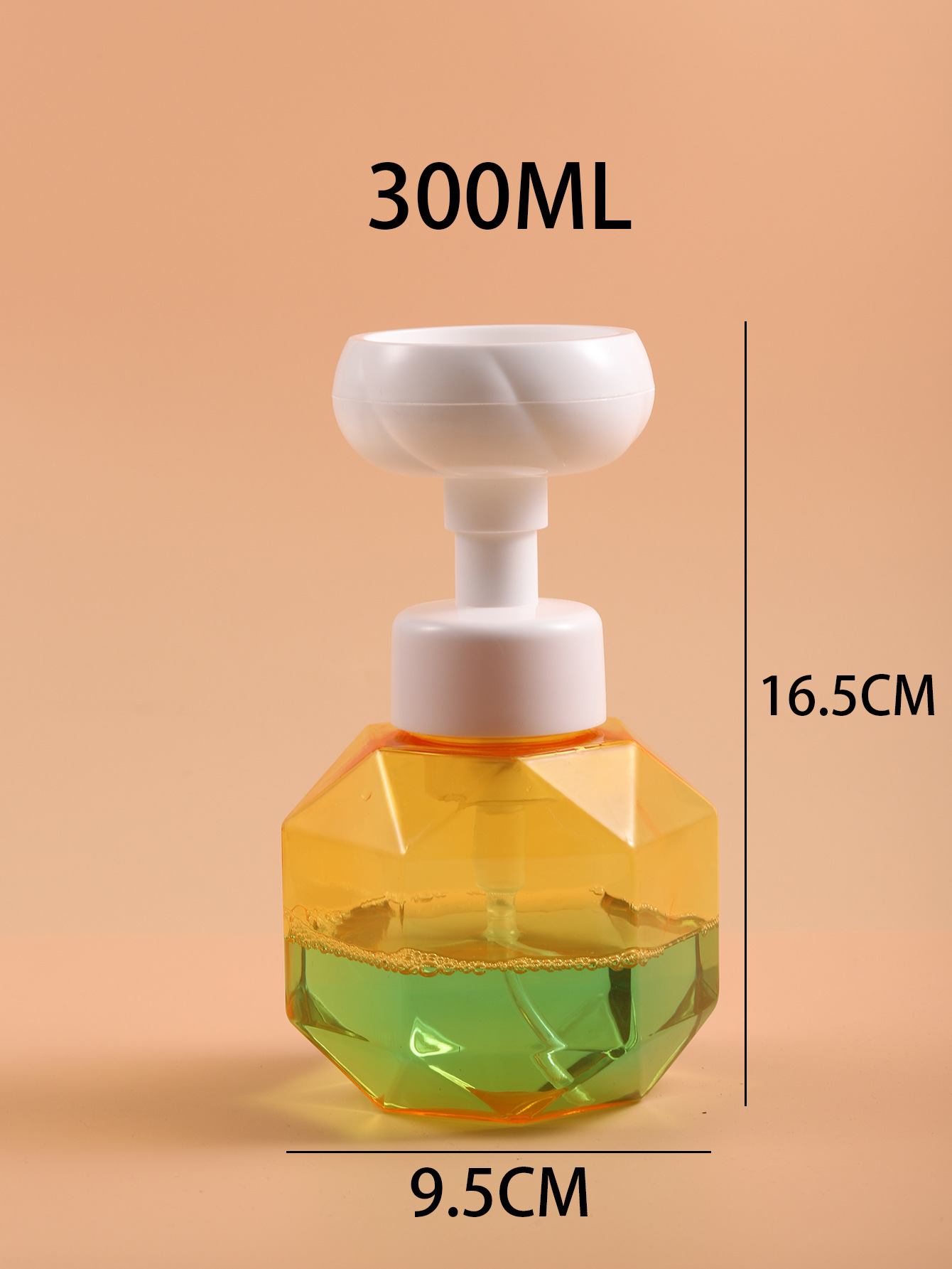 250ml 300ml PETG Foam Top Pump Bottle Hand Wash Body Foaming Soap Plastic Foam Dispensers Pump Bottle