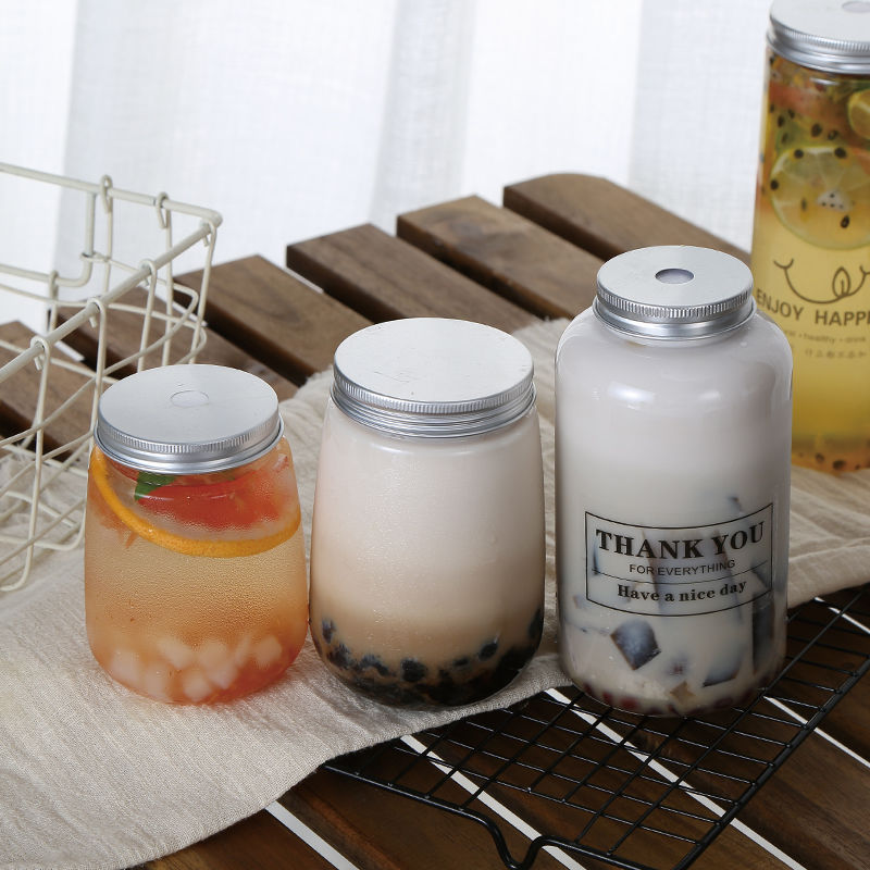 Mini Liquor Bottles 50ml Mini Empty Plastic Alcohol Juice Water Bottles with Aluminium Caps or Plastic Child Proof Lids