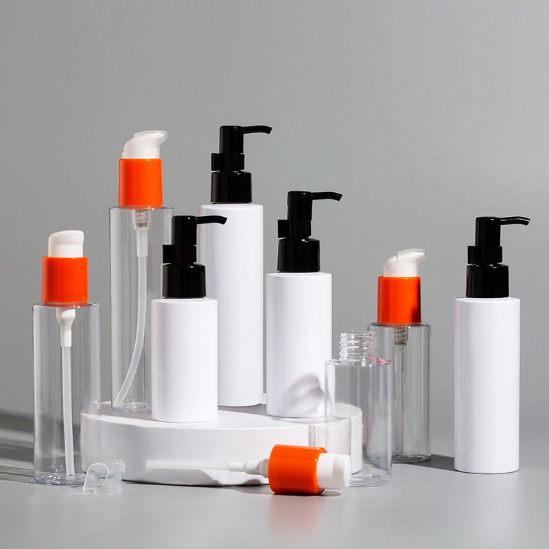 Travel Cosmetics Bottles Set 50ml 100ml 120ml 150ml 200ml Lotion Shampoo Foam Pump Bottle Toner Spray Cream Jar Dropper Bottle