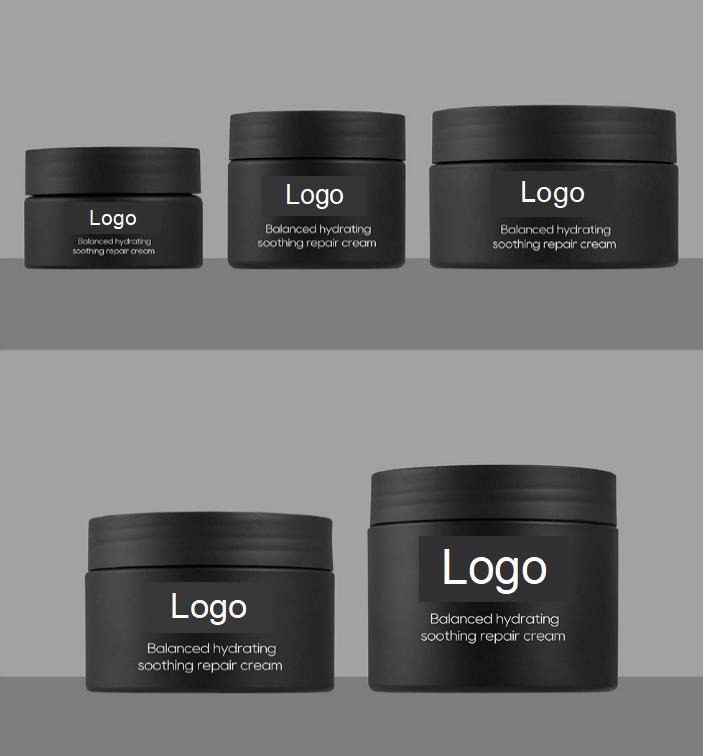 Custom 1 2 3 4 oz 30 60 120 ml g gram Round Wide mouth Plastic Container jars with lids face Cream body scrub peanut butter Jar
