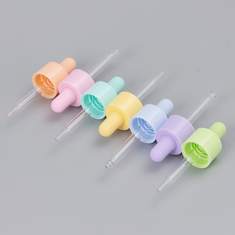 18mm 20mm 22mm 24mm Neck Plastic or Glass Graduation Pipette Droppers with Screw Cap for Cosmetic