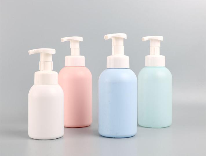 pet plastic 500ml pink foam bottle lash foam bottles empty foam pump face wash Mousse lotion shower gel bottle
