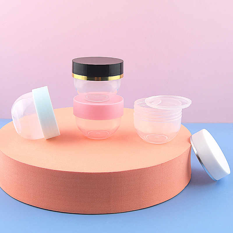 30g wide mouth pp Scrub jar Face Cream jar Makeup Remover Cream Lotion Bottle Facial Mask Round Bottom Hair Mask Cream jar