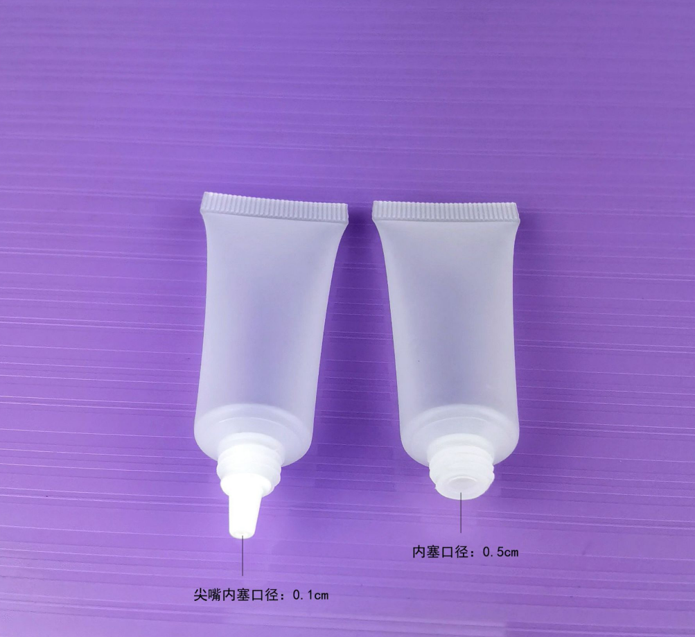 Empty  frosted semi clear Squeeze Tube plastic cosmetic soft tube cosmetic hose for facial cleanser Toothpaste squeeze hose