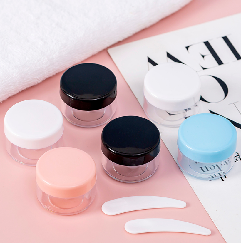 PP Frosted Black Jar Matte Cosmetic Face Cream Can 30g 50g 100g 150g 200g Plastic Double Wall Customized Color Lotion packaging