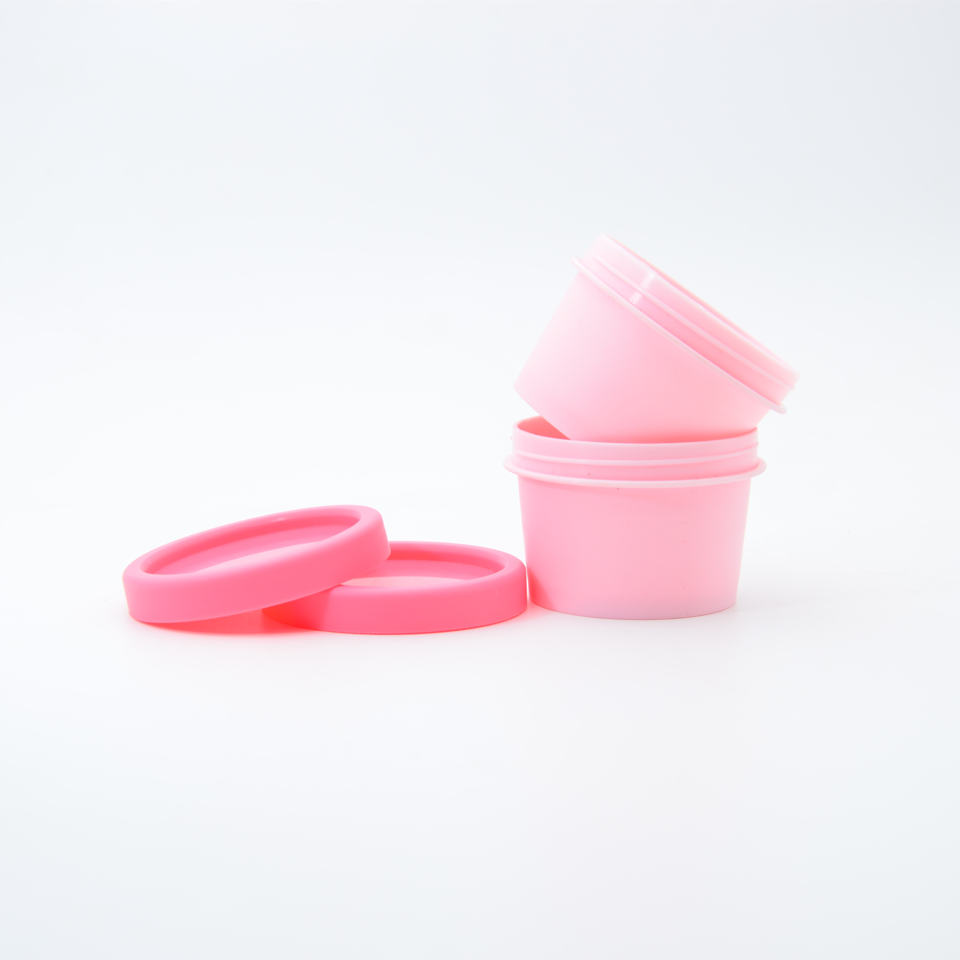 Colorful 200 ml 250 ml 500 ml PP Plastic Body Scrub Cream Jars Container with Big Screw Lid