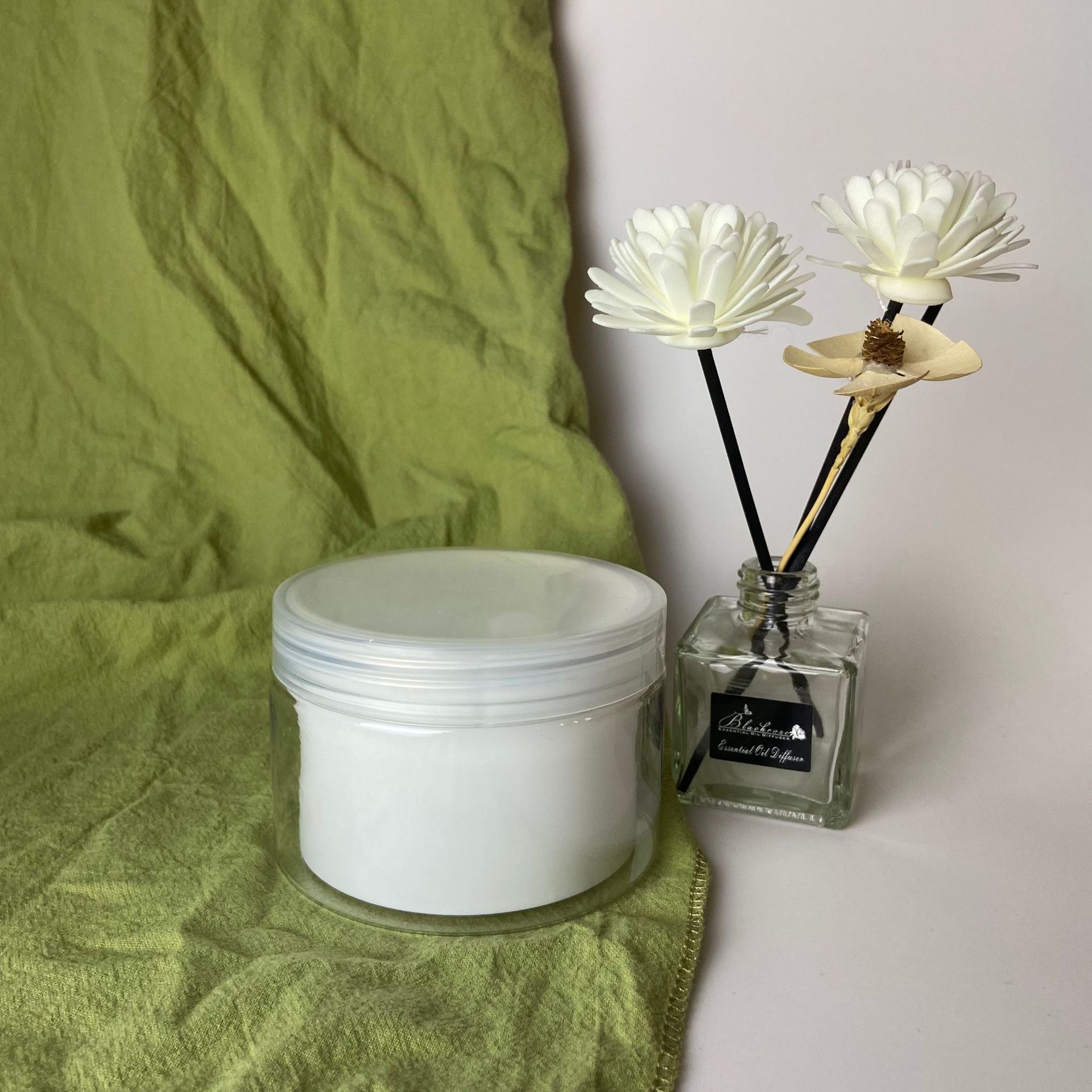 150g 200g transparent Empty Wide Mouth Empty PET Plastic Cosmetic Jars Skin Care Face Mask Container