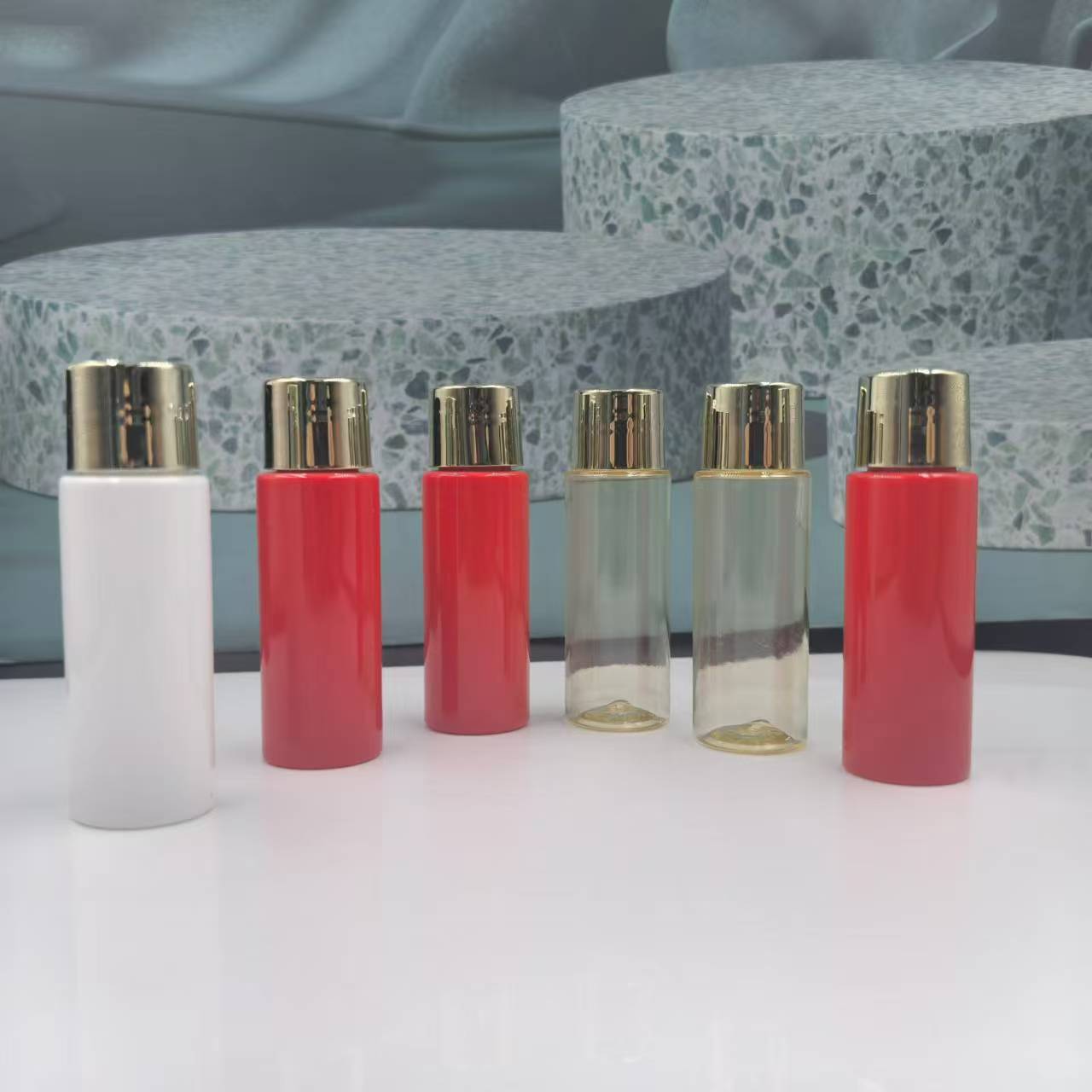 10ml 15ml 20ml 25ml PET Screw Cap Cosmetic Dispensing Bottle Plastic Skincare and Toner Container