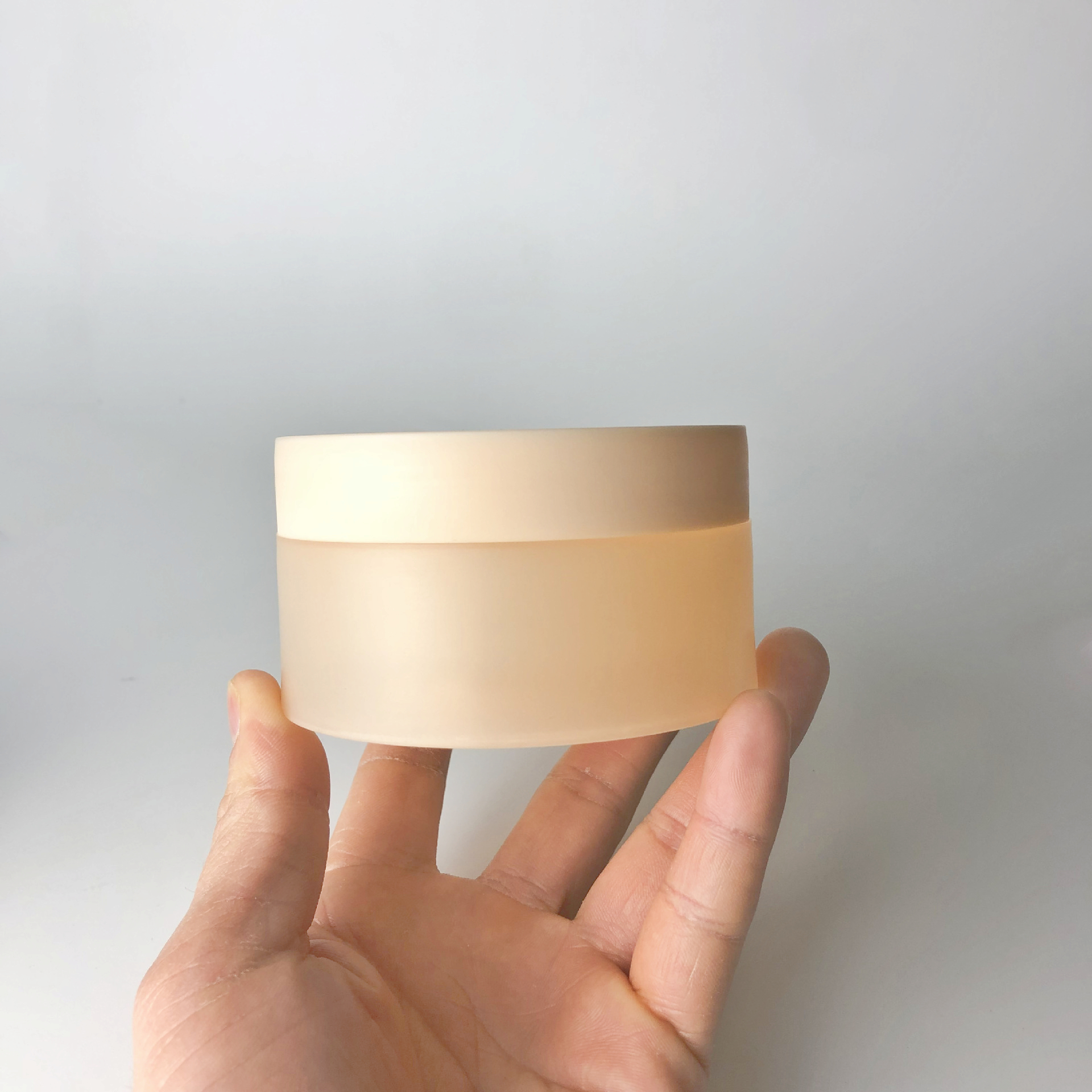 Custom Logo 8oz pet cosmetic jar 200g cosmetic cream scrub slime emulsion jar body balm cosmetic jar 200 ml