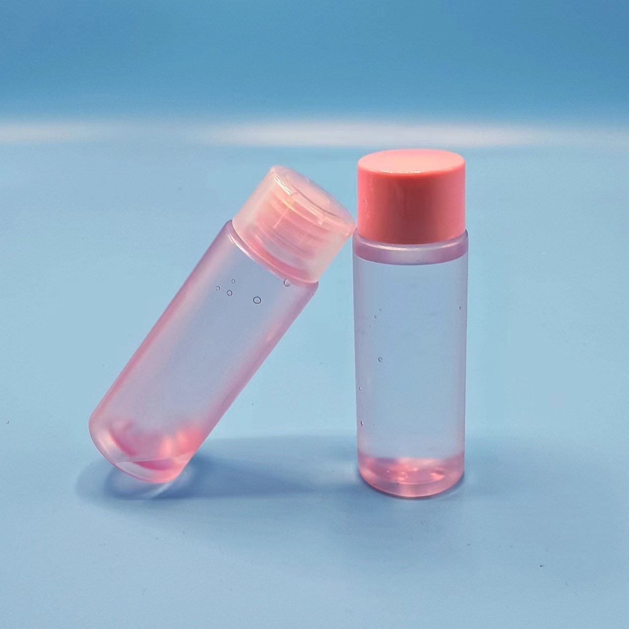 Shampoo Lotion Bottle Customize Plastic Pink Bottle 60ml 100ml 120ml 300ml Cosmetic Toner Packaging Skincare Liquid  Bottles
