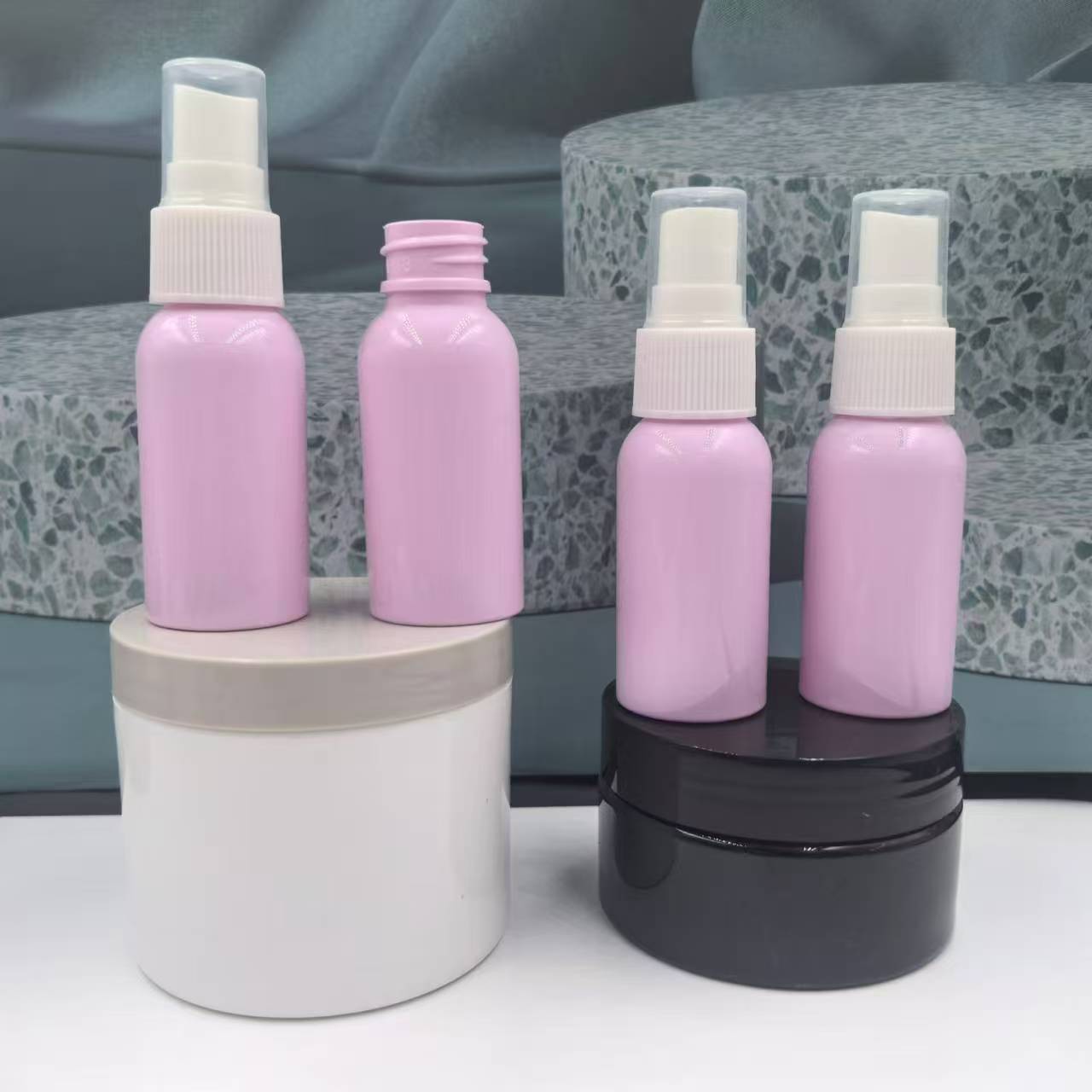 20ml plastic fine mist spray bottle for face or alcohol Hair Oil Medicine Liquid Bottle With Pump