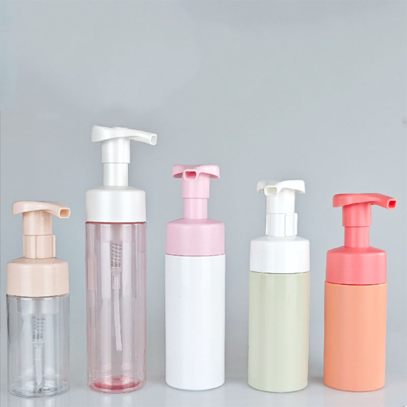 Foam Pump Cleaner Bottle 120ml 200ml 250ml 300ml Body Wash Customized Cosmetic Liquid Soap Dispenser Baby Wash Packaging Bottle