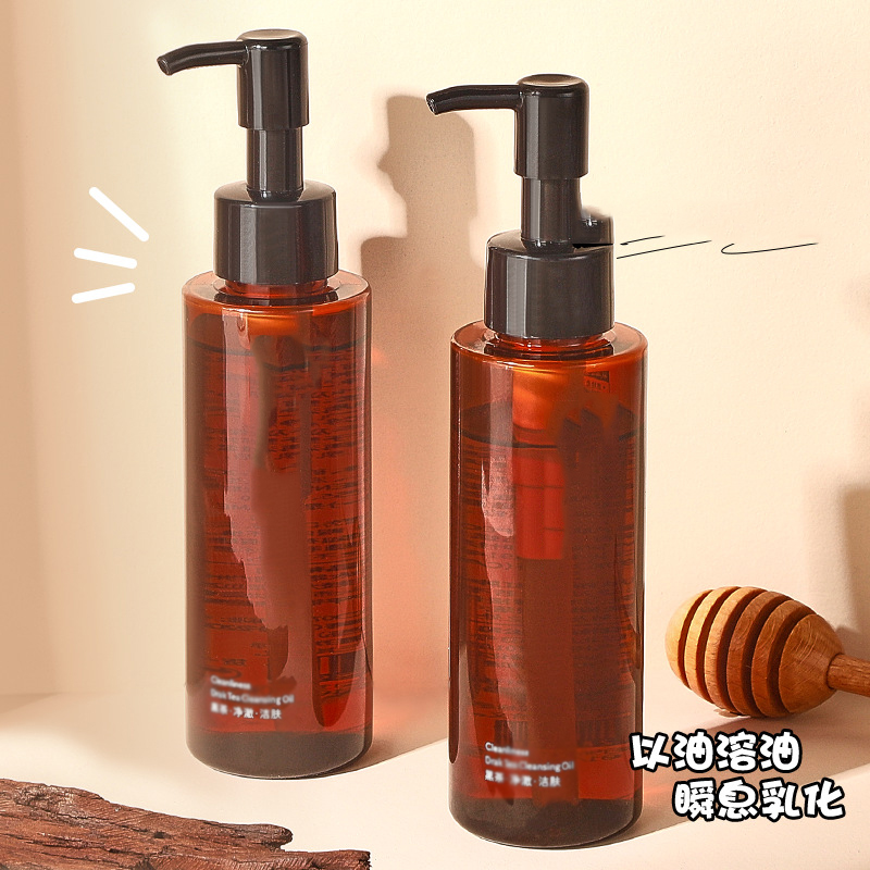 Cleansing Oil bottle water oil pump bottle with lock pump Facial Oil container cosmetic packaging 3oz 4oz 5oz 6oz