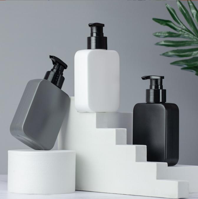 Custom Clear 250ml Body Wash Bottle With Pump Cosmetics Plastic Bottle Soft Matte 500ml Luxury with logo Label for Cera Avee