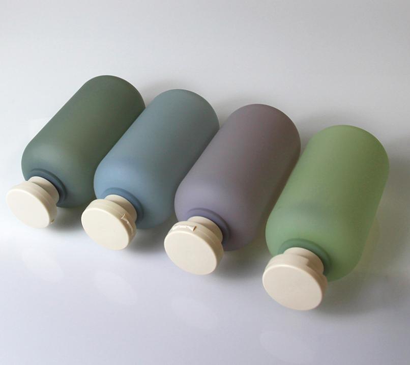Green 100ml 120ml 150ml 200ml Flip Cap Lotion Bottle 250ml 500 ml PET Plastic Soft Touch Shampoo Bottle Gel Body Wash Dispenser