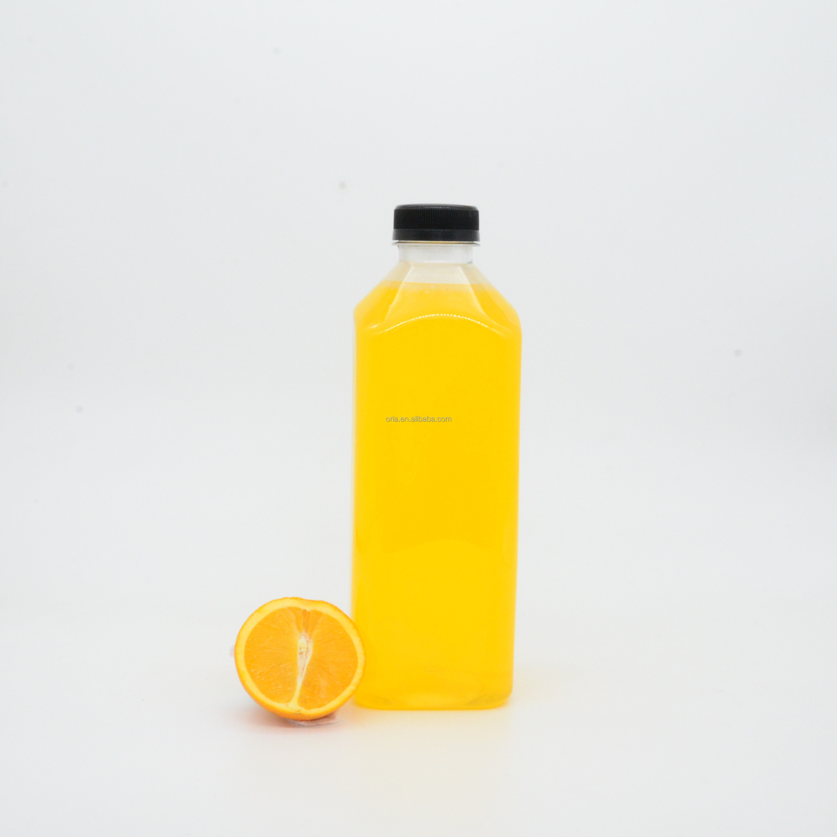 Empty 16oz 500ml Square Plastic Cold Brew Beverage Bottles Juice Bottles and Plastic Fruit Smoothie Wellness Bottles