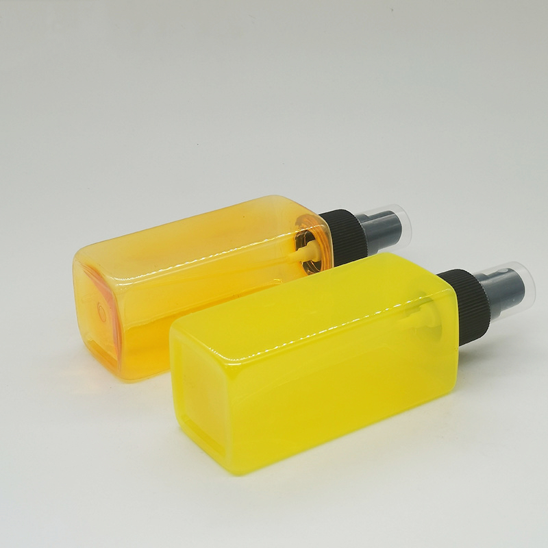 Custom Yellow Green Color Clear 100 ml 120ml Plastic Spray Bottle Toner Perfume Aroma Fragrance Diffuser Sprayer Bottle
