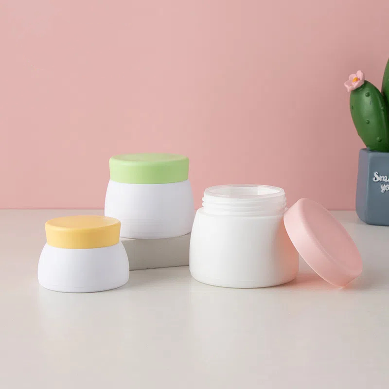 Color 15g 30g 50g Double Wall PP Plastic Jars with lids Baby Kids Face Moisturizer Body Cream Jars Container with Logo Printing