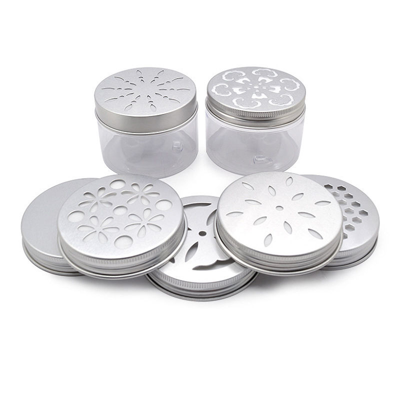 4oz/120ml Aromatherapy Plastic Jar with Aluminium Lids PET Empty Hollow Cover Gel Bottles Fragrance Beads Packaging Containers